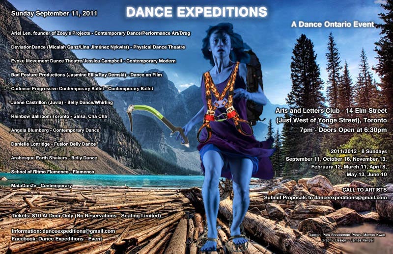 Large Poster for Dance Expeditions 2011